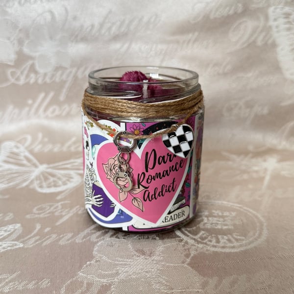 Dark Romance Addict Candle – Handmade Book Lover Gift