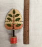 Hand woven yellow tree with green leaves  - Image 4