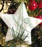 Christmas Sparkling Felt Stars Embroidery Craft Kit - Image 4