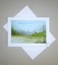 hand painted watercolour landscape greetings card ( ref FA 409 B1 )