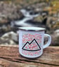 Enamel Hiking mug, Mountain Mug, Welsh Mountain Mug, Mwg Cymraeg, Hiker Gift - Image 3