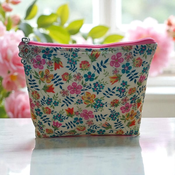 Liberty London Edenham Fabric Makeup Bag.