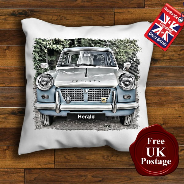 Triumph Herald Cushion Cover, Choose Your Size