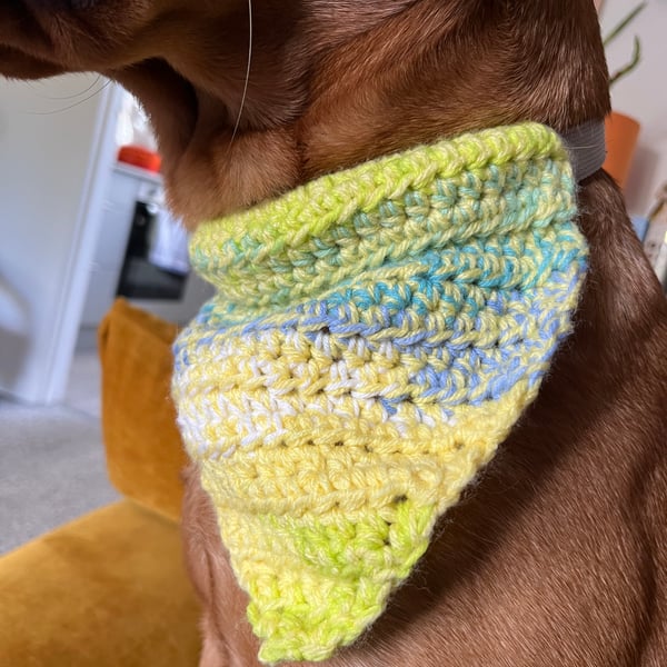 Crocheted Slip-on Bandana