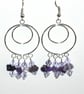 Amethyst Chandelier Earrings - UK Free Post - Image 3