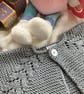 Hand Knitted ‘Fearne’ Baby Girl’s Cardigan (0-3 months) - Image 3