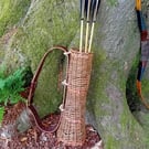 Wicker Arrow Quiver - Traditional-Primitive Archery Gift