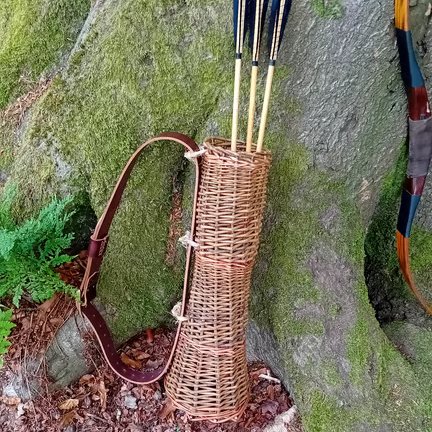 Wicker Arrow Quiver - Traditional-Primitive Archery Gift