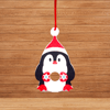 Cute Christmas penguin bauble chocolate holder 