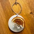 Beeswax and Orange hanging decoration - letterbox gift