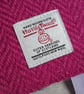 A6 'Harris Tweed®' Notebook Cover - Magenta Herringbone & Liberty London Print - Image 6