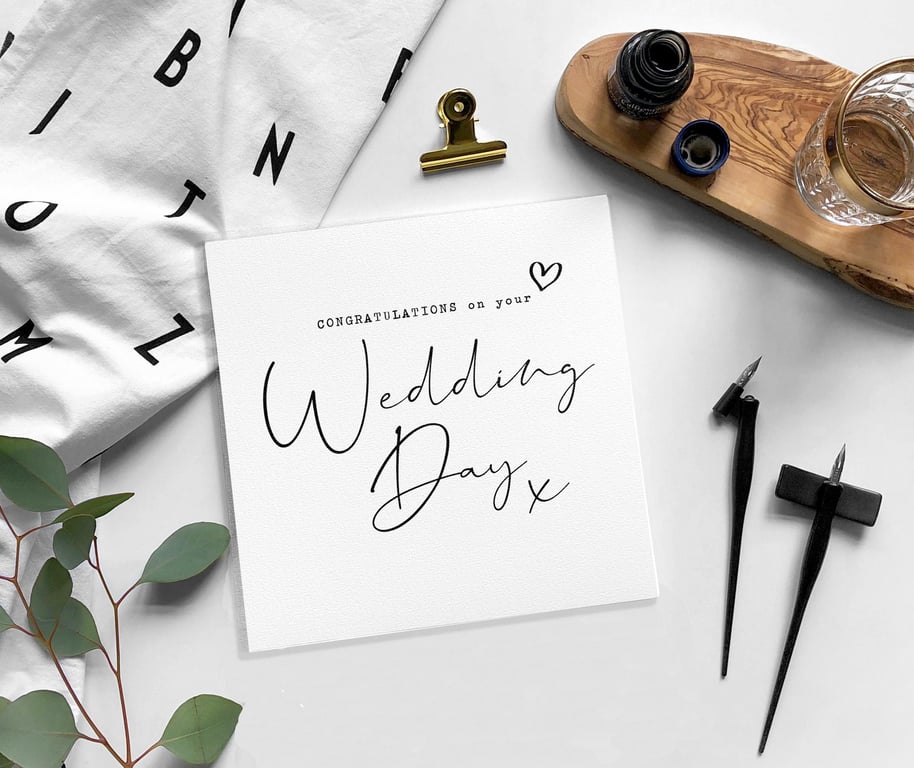 WEDDING card - WEDDING DAY card - Blank card