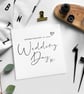 WEDDING card - WEDDING DAY card - Blank card