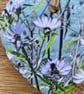 Hanging heart decoration - keepsake - letterbox gift -Wild daisies floral print. - Image 9