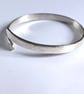 Sterling Silver Bangle, textured design - Image 3
