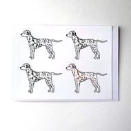 Rainbow Dalmatian Card - READY TO SHIP
