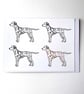 Rainbow Dalmatian Card - READY TO SHIP