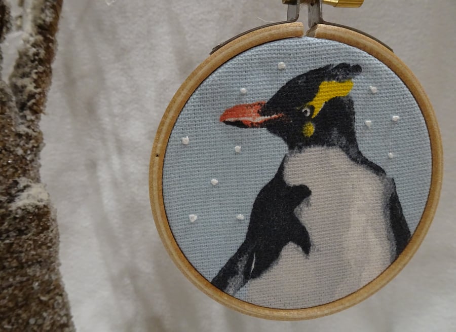 Macaroni Penguin Christmas Decoration