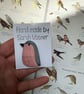 Ceramic Pink and Blue Bird Brooch - Image 5