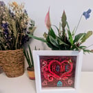 Home is where the heart is mixed media