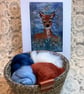 Little Reindeer In The Woods Christmas Art Card - Image 5