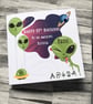 Alien Personalised Card for Boy Teenage Happy Birthday Son Nephew Grandson etc - Image 3