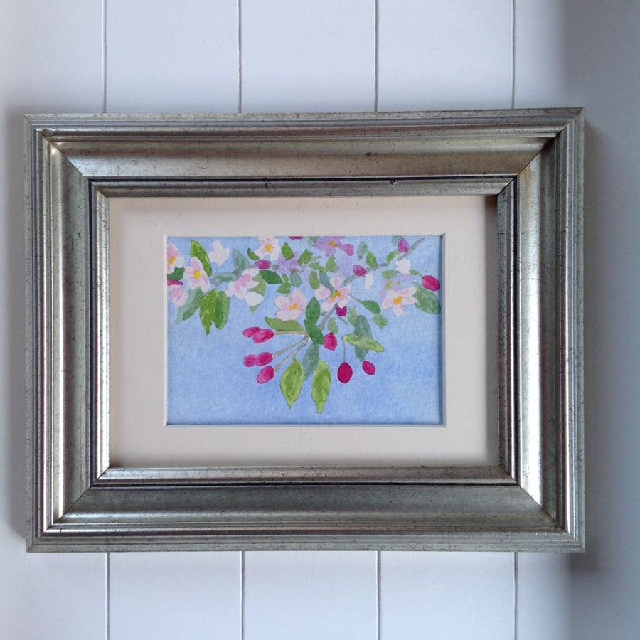 Original watercolour Spring Blossom