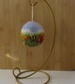 Needle felted Handmade Buzzy Bee Meadow ornament
