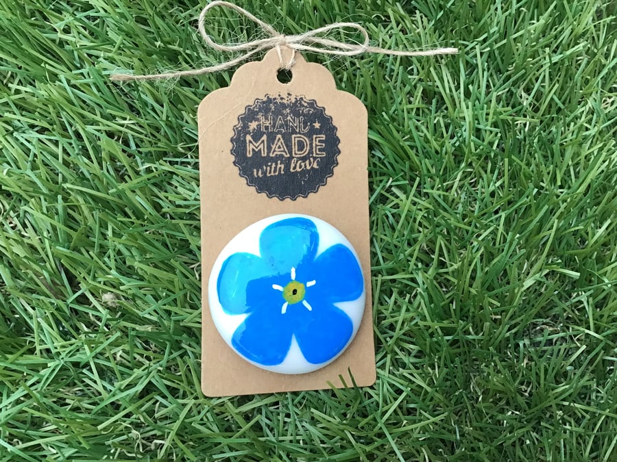 Hand Painted Pebble Stone Glass Pocket Hug Message Keepsake Gift Sympathy 