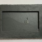 Tiny Cornish Engine House framed in Slate