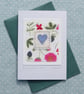 Hand-stitched heart card with cheerful Liberty tana lawn cotton background - Image 4