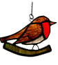 Robin Bird Suncatcher Stained Glass British Handmade  - Image 7