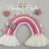 Summer Garden Rainbow Wall Hanging , Macrame Wall Art, Boho, Nursery Decor, baby