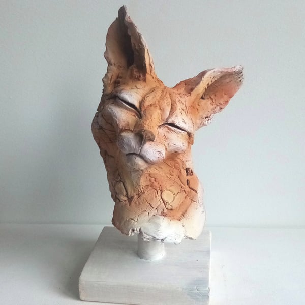 Feline. Serval sketch sculpture. 