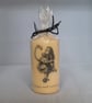 Decorated Candle Alice In Wonderland Flamingo Curiouser & Curiouser Decoupage - Image 1