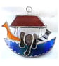 Noahs Ark Suncatcher Stained Glass Handmade 035 - Image 6
