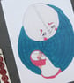 'Talking to the moon' Artist print - Image 1