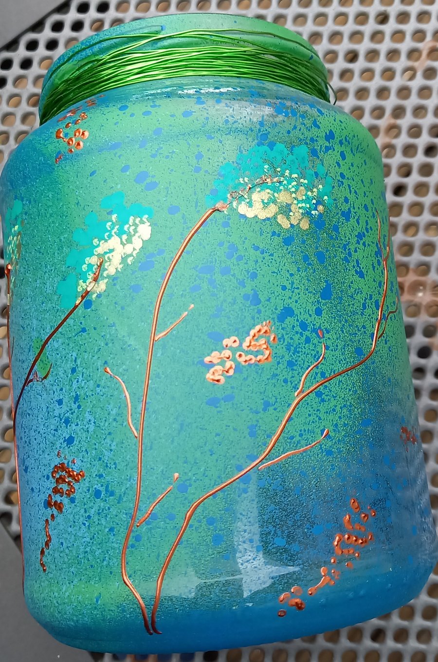 Green Blossom Vase