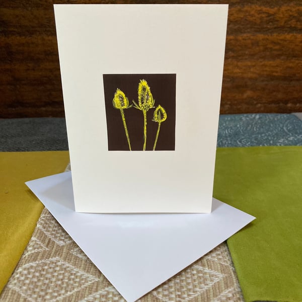 Grasses - Yellow Greeting Card