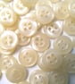 10mm, 4-hole off-white buttons in packs of 20, 50 or 100, small buttons - Image 5