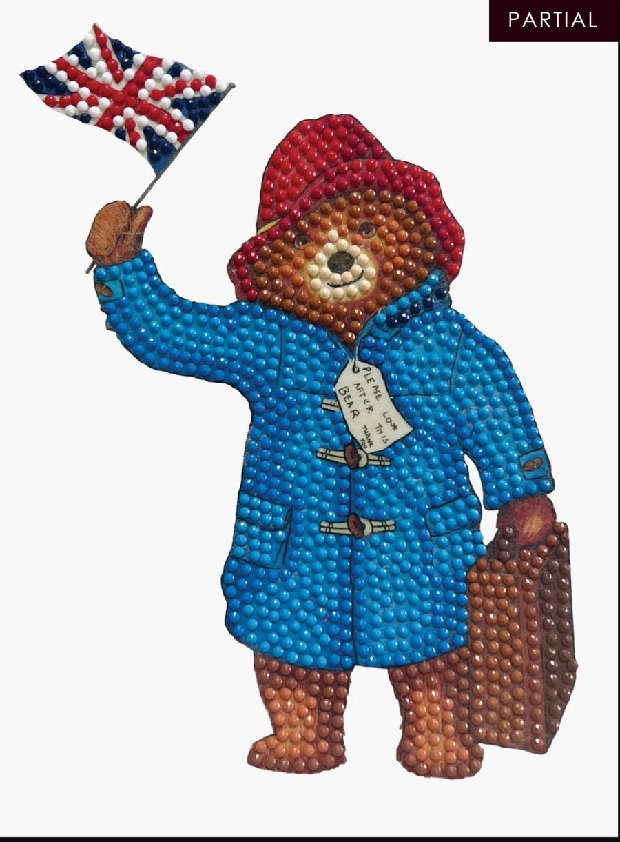 Paddington bear sticker diamond painting kit