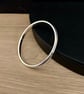 "Amplitude" - Heavy Sterling Silver Ridged Bangle - Made to any size - 5mm  - Image 4