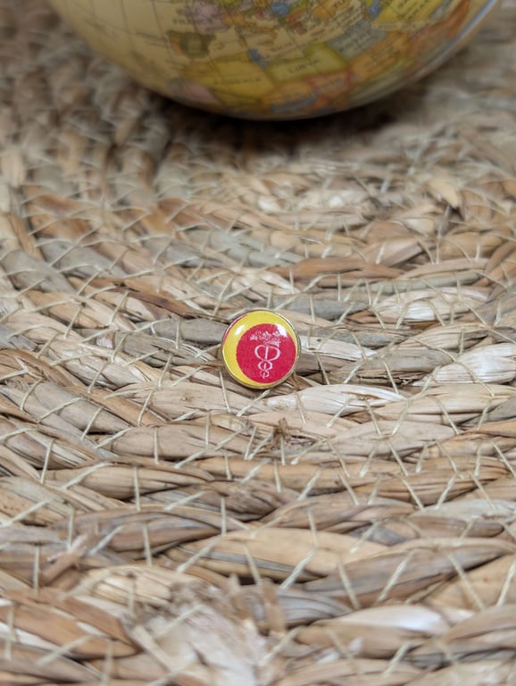 Kos Flag Map Pin – Greek Island Travel Map Push Pin for Wooden Maps, Kos Map Pin