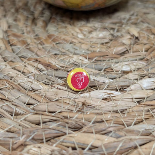 Kos Flag Map Pin – Greek Island Travel Map Push Pin for Wooden Maps, Kos Map Pin