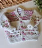  Bobble Design Hand Knitted Baby Girl's Cardigan with Merino Wool 6-12 mth size - Image 8