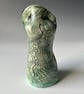 Ceramic Sculptural Vessel Textured with Old Printing Plates