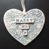 Marry Me? Large ceramic heart decoration
