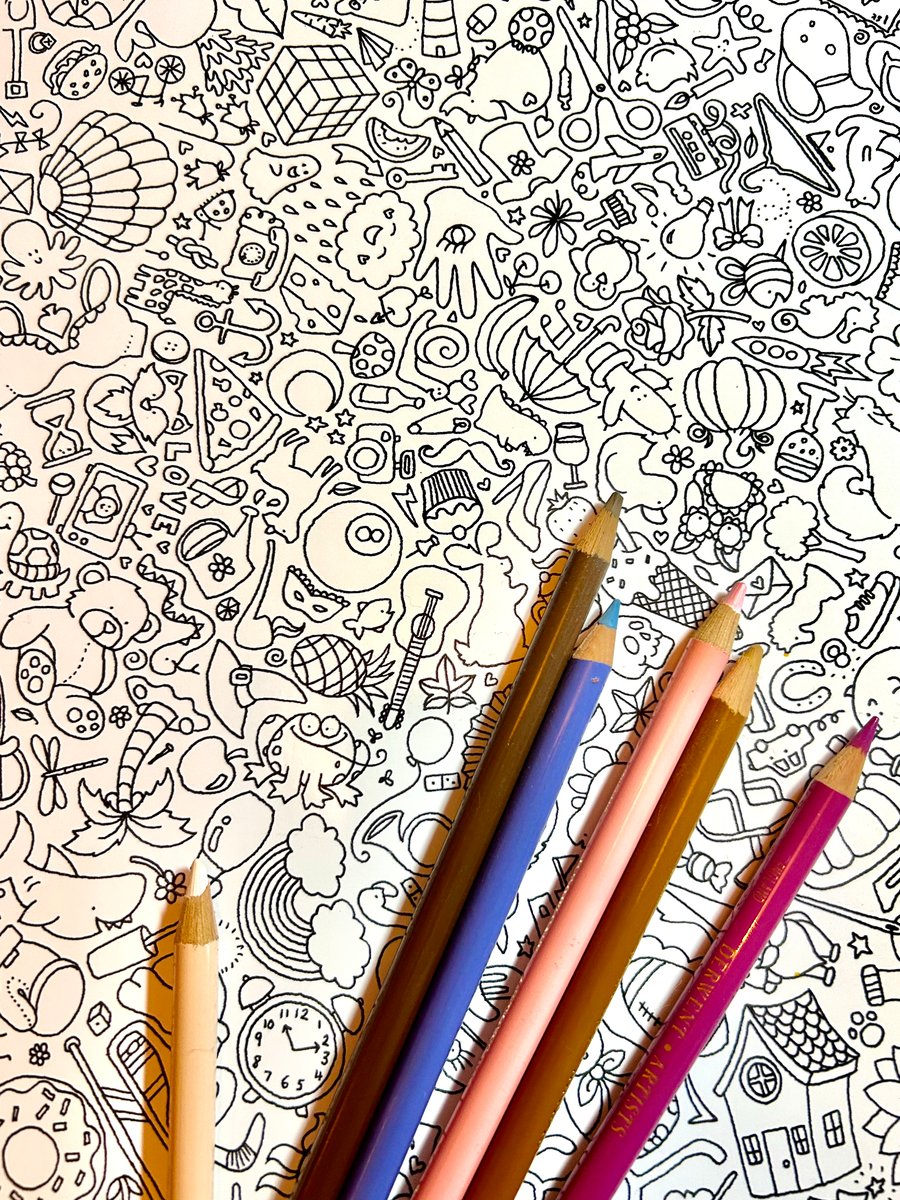 All The Things Colouring Sheet Download