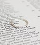 Stacking ring, diamond cut design, silver ring, spacer ring - Image 1