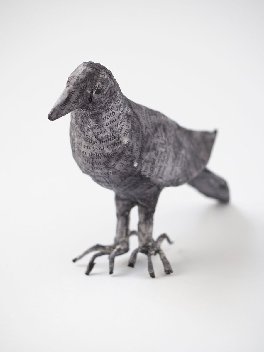 Loki Paper Mache Crow